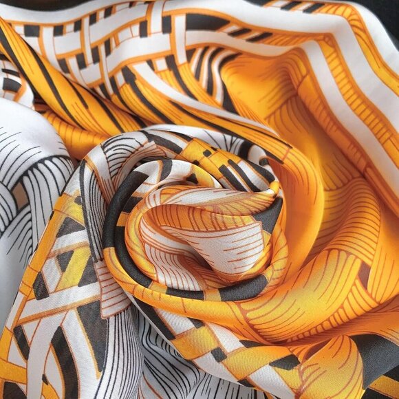 Fashion Scarves Scarf 100% Silk Feeling Scarf Silk Like Scarves Long Lightweight - Picture 6 of 7